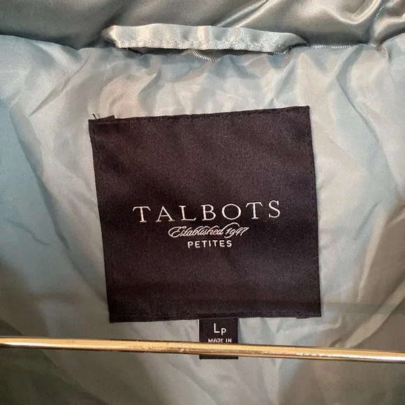 Talbots Ladies Puffer Vest with Duck Down and Feather Fill Size L Petite - Picture 3 of 11